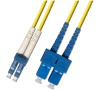 Optický patchkabel duplexní, LC-SC 9/125um SM,140m