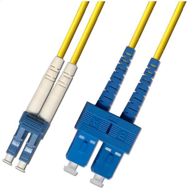 OEM optický patchkabel duplexní, LC/UPC-SC/UPC 9/125um SM, 10m, OS2
