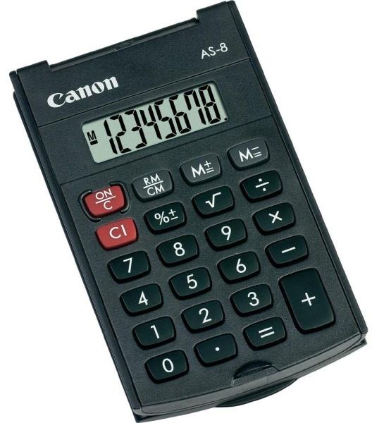 Kalkulačka Canon AS-8 - černá