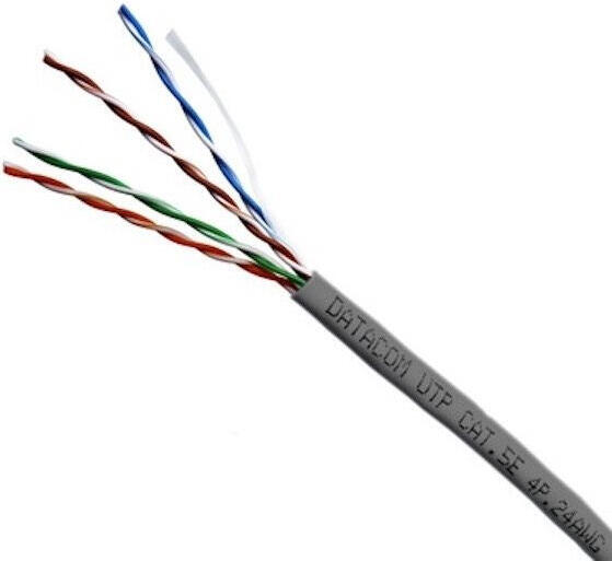 DATACOM UTP flex,Cat5e LSOH,šedý,305m,lanko (1151)