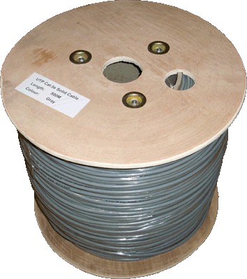 DATACOM UTP drát CAT5E PVC 500m cívka šedý (1102)