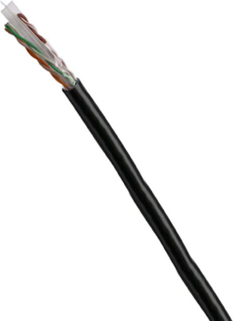 DATACOM UTP drát CAT6 PE 500m box černý OUTDOOR (1128)
