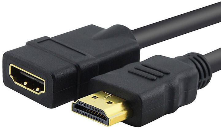 PremiumCord prodlužovací kabel HDMI, M/F, 5m (kphdmf5)