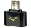 WE Adaptér OTG USB 2.0 Micro USB M - USB F Black (10288)