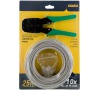 4World Patch kabel 25m Gray + kleště + 10ks RJ45 (04426)