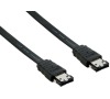 4World Kabel eSATA M/M 0.5m Black (06852)