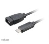 AKASA - USB 3.1 typ C na typ A adaptér - 15 cm (AK-CBUB30-15BK)