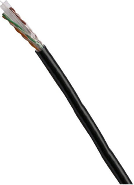 DATACOM UTP drát CAT6 PE 100m černý OUTDOOR (1359)