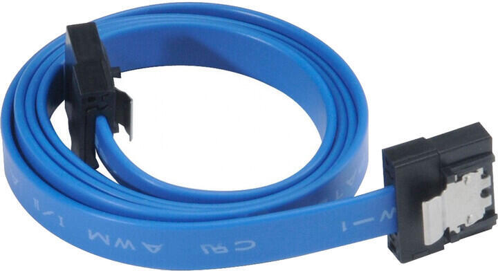 AKASA - Proslim 6Gb/s SATA3 kabel - 50 cm - modrý (AK-CBSA05-50BL)