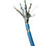 DATACOM F/FTP drát CAT6A Eca LSOH 100m, modrý (12151)