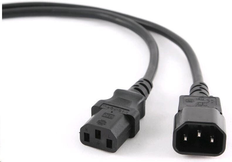 Kabel C-Tech síťový, prodlužovací, 1,8m VDE 220/230V napájecí (CB-PWRC14-18)