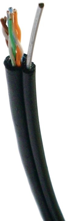 DATACOM UTP drát Cat5e 100m samonosný OUTDOOR blk (13881)