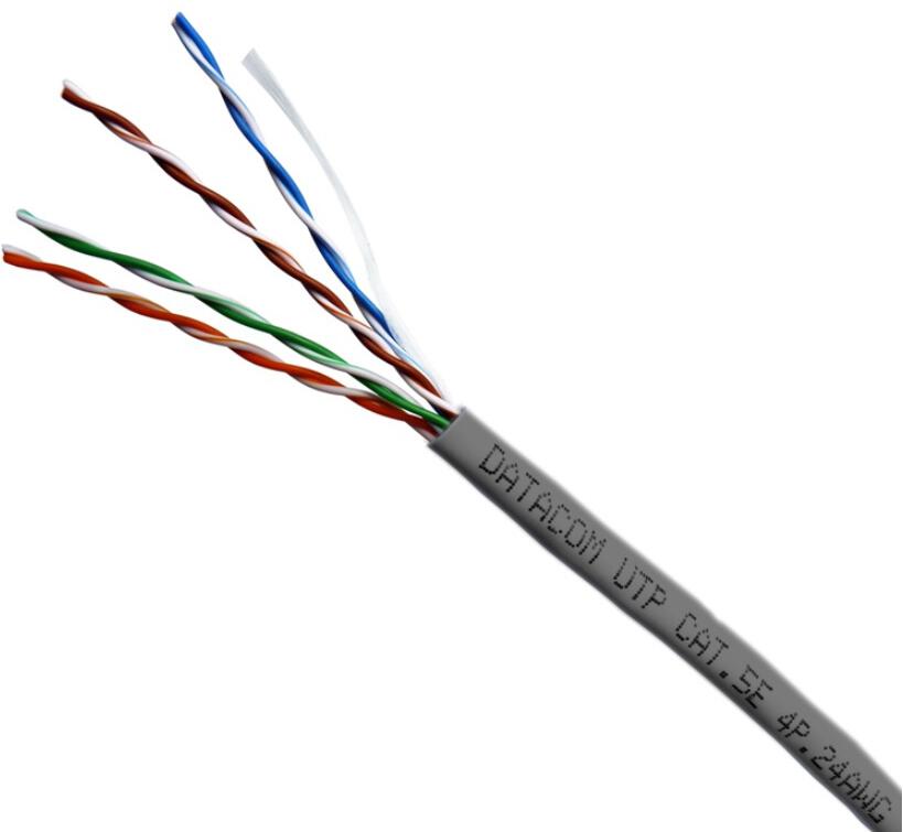 DATACOM UTP flex,Cat5e PVC,šedý,100m,lanko (1369)