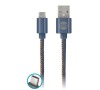 Kabel Forever Jeans USB/USB-C 1m 2A modrý