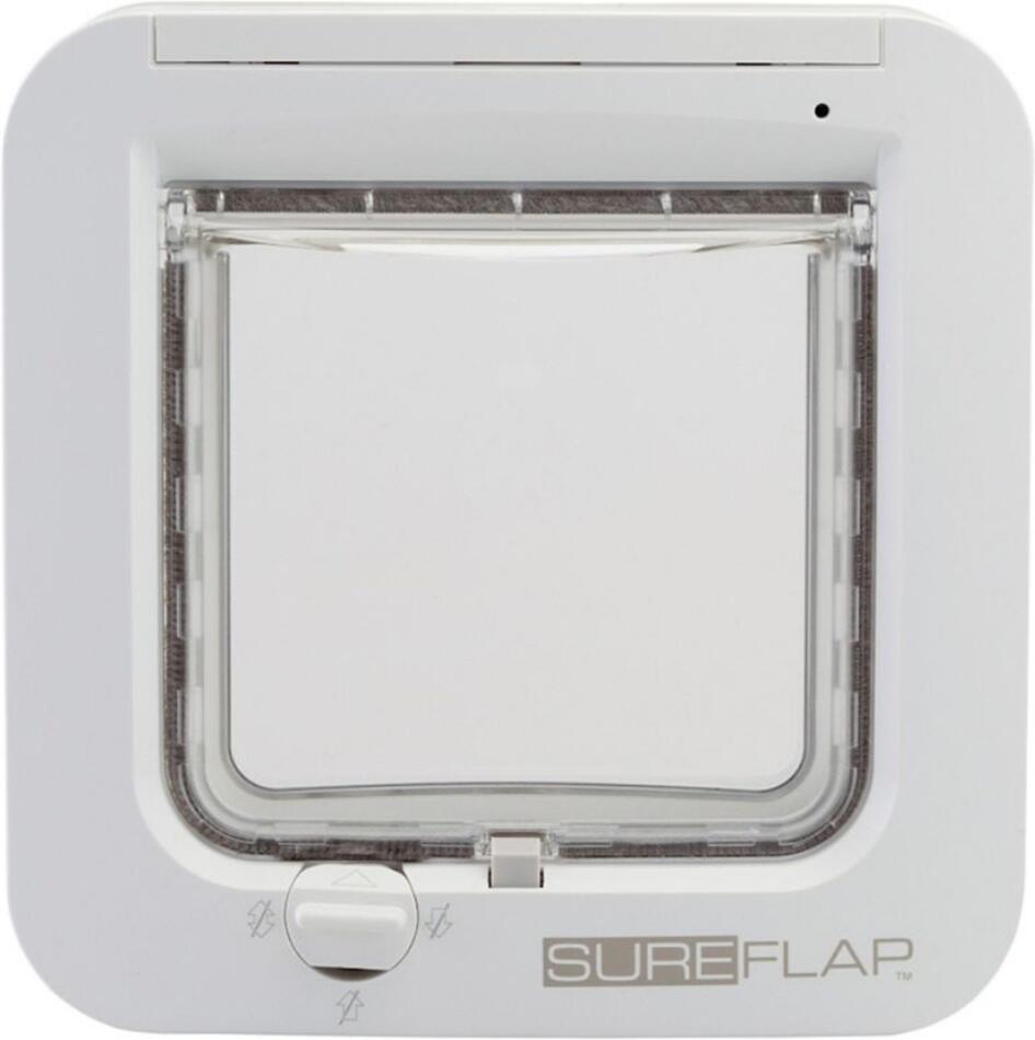 Dvířka SureFlap s mikročipem pro kočky, bílé