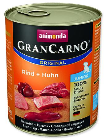 Konzerva ANIMONDA Gran Carno Junior hovězí + kuře 800g