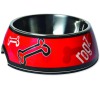 Miska ROGZ Bubble Red Bone M 350ml