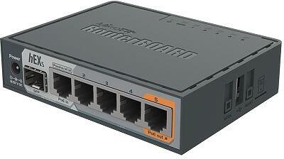 MikroTik RouterBOARD RB760iGS, hEX S, 5xGLAN, SFP, USB, L4, PSU