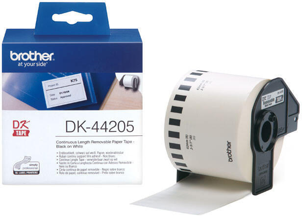 BROTHER DK-44205 papírová páska bílá 62mmx30,48m (DK44205)