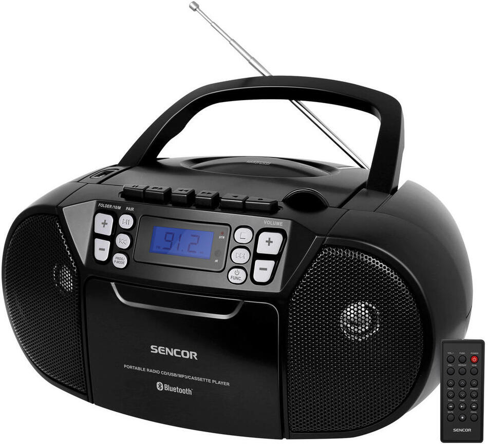 Rádiopřijímač s CD/USB/BT/KAZE Sencor SPT 3907 B