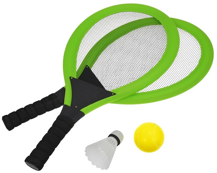 Líný tenis RULYT® set zelený - rakety, míček, košík