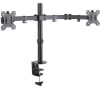 CONNECT IT TwinArm stolní držák na 2 monitory, tyč, ČERNÝ (CMF-3203-BK)