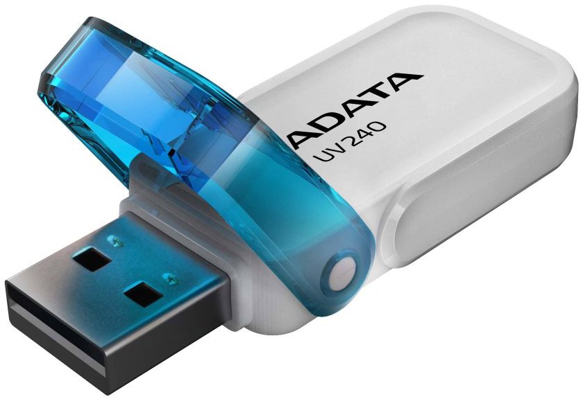 ADATA Flash disk UV240 32GB / USB 2.0 / bílá (AUV240-32G-RWH)