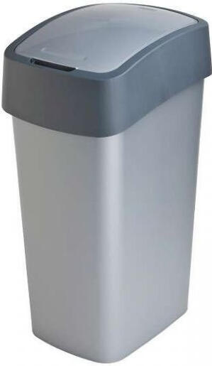 Odpadkový koš Curver FLIPBIN šedý 29x65x38 cm, 45L