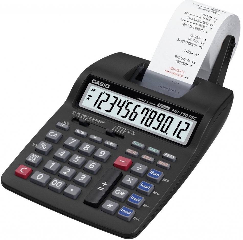 Kalkulačka CASIO HR 150 RCe, černá