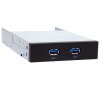 CHIEFTEC interní box do 3,5", 2x USB3.0, černý (MUB-3002)