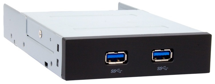 CHIEFTEC interní box do 3,5", 2x USB3.0, černý (MUB-3002)
