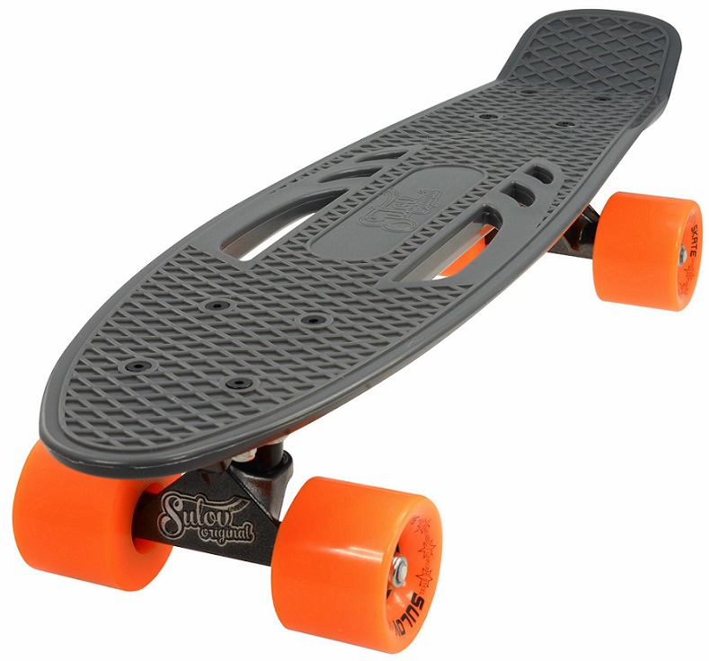 Penny board 22" CITY šedo-oranžový SULOV®