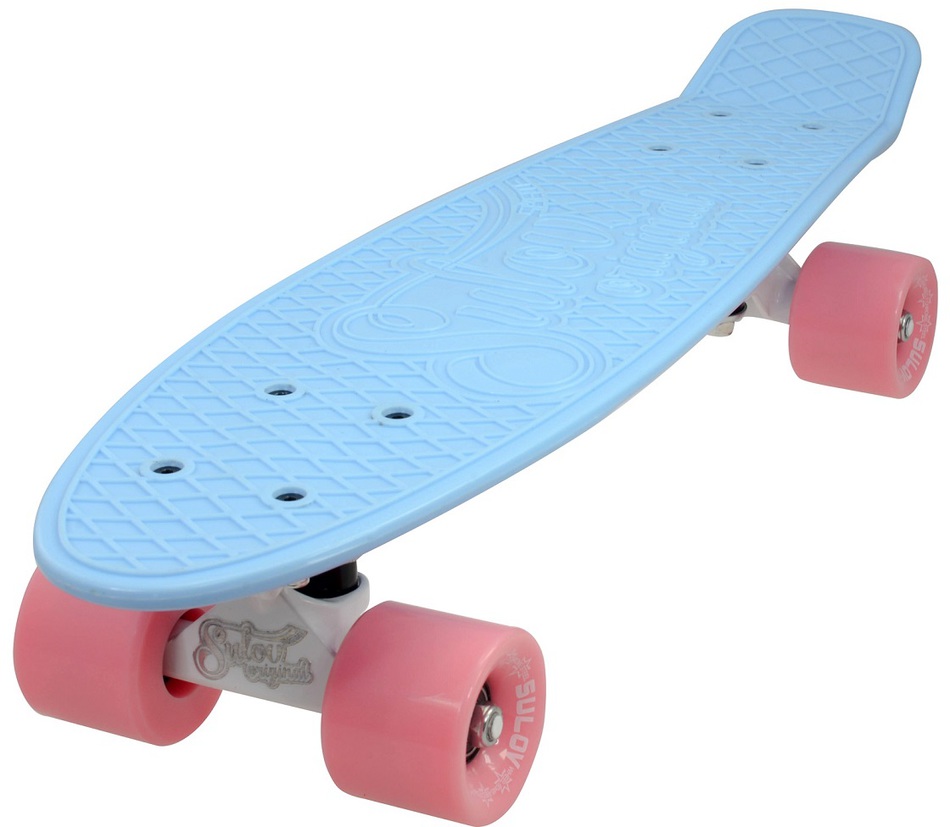 Penny board 22" SULOV® PASTEL modro-ružový