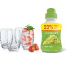 Sada sklenic Sodastream + příchuť hrozno