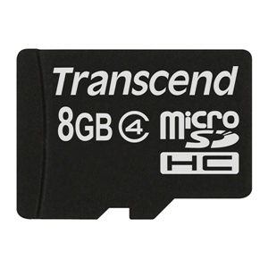 Paměťová karta Transcend MicroSDHC 8GB Class4