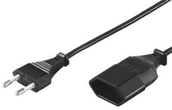 PremiumCord Kabel síťový prodlužovací dvojvidlice 230V 2m (kpsm2)