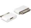 Delock nabíjecí a datový adaptér pro IPhone/IPod 30 pin, samec > USB micro-B, samice (65357)