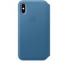 iPhone XS Leather Folio - Cape Cod Blue (MRX02ZM/A)