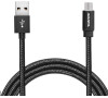 ADATA Micro USB kabel pletený 2m černý (AMUCAL-200CMK-CBK)