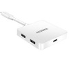 ADATA adaptér USB-C Hub (USB-A 3.1 a HDMI), plastový (ACH3PL-HUB-CWH)
