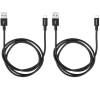 Verbatim Micro USB kabel 100cm + 100cm, SYNC + CHARGE černý (48874)