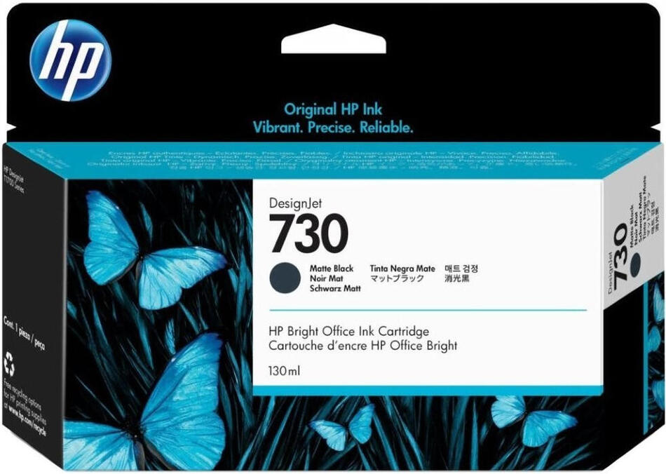 HP Inc. HP 730 130-ml Matte Black Ink Crtg (P2V65A)