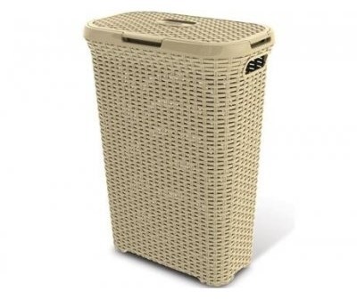 CURVER RATTAN STYLE 40L koš na prádlo - krémový