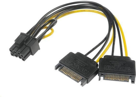 AKASA redukce 2x SATA na 8pin PCIe 2.0 / AK-CBPW19-15 /