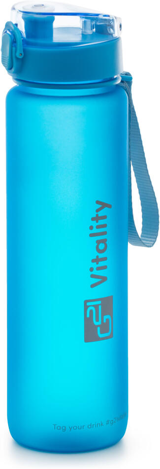 Láhev G21 na pití, 1000 ml, modrá-zmrzlá