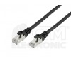 Patch kabel Vigan SSTP RJ45-RJ45, CAT6 1m černá