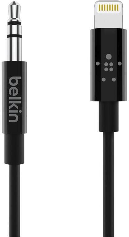Kabel Belkin Lightning/3,5mm jack, 0,9m - černý