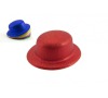 Klobouk/ buřinka se třpytkami plast 11cm asst 6 barev karneval