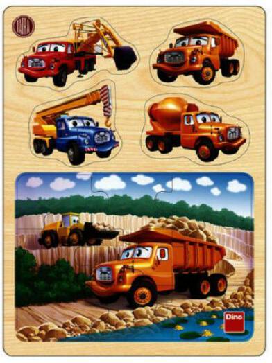 Puzzle dřevěné 13dílků + vkládačka Tatra v lomu 22x30x1cm 1+