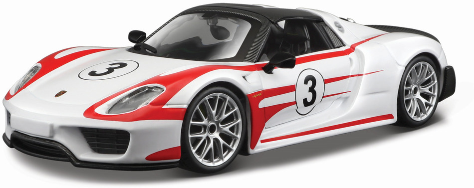 RACE PORSCHE 918 WEISSACH 1:24 bílé